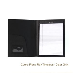Porta Carpeta A4 de Cuero Box color Moro