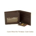 Billetera con Micas de Hombre de Cuero Moro RFID