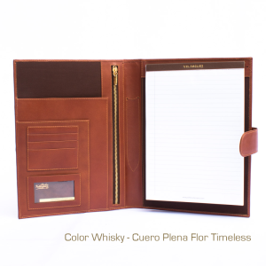 Porta Carpeta Deluxe A4 de Cuero Vacuno