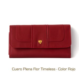 Billetera de Dama Continental de Cuero Vacuno RFID