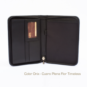 Cartapacio Ejecutivo A5 con Cremallera y Bolsillo para iPad mini