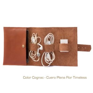 Porta Cable de Cuero Vacuno