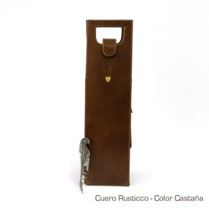 Porta Licor de Cuero Vacuno