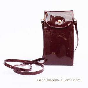 Morral Pequeño de 3 Divisiones de Cuero Vacuno