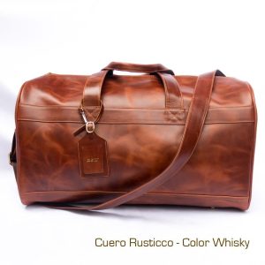 Maletín de Viaje de Cuero Rústico