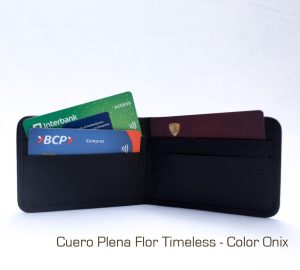 Tarjetero Easy en Cuero RFID