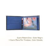 Billetera Croc James de cuero vacuno