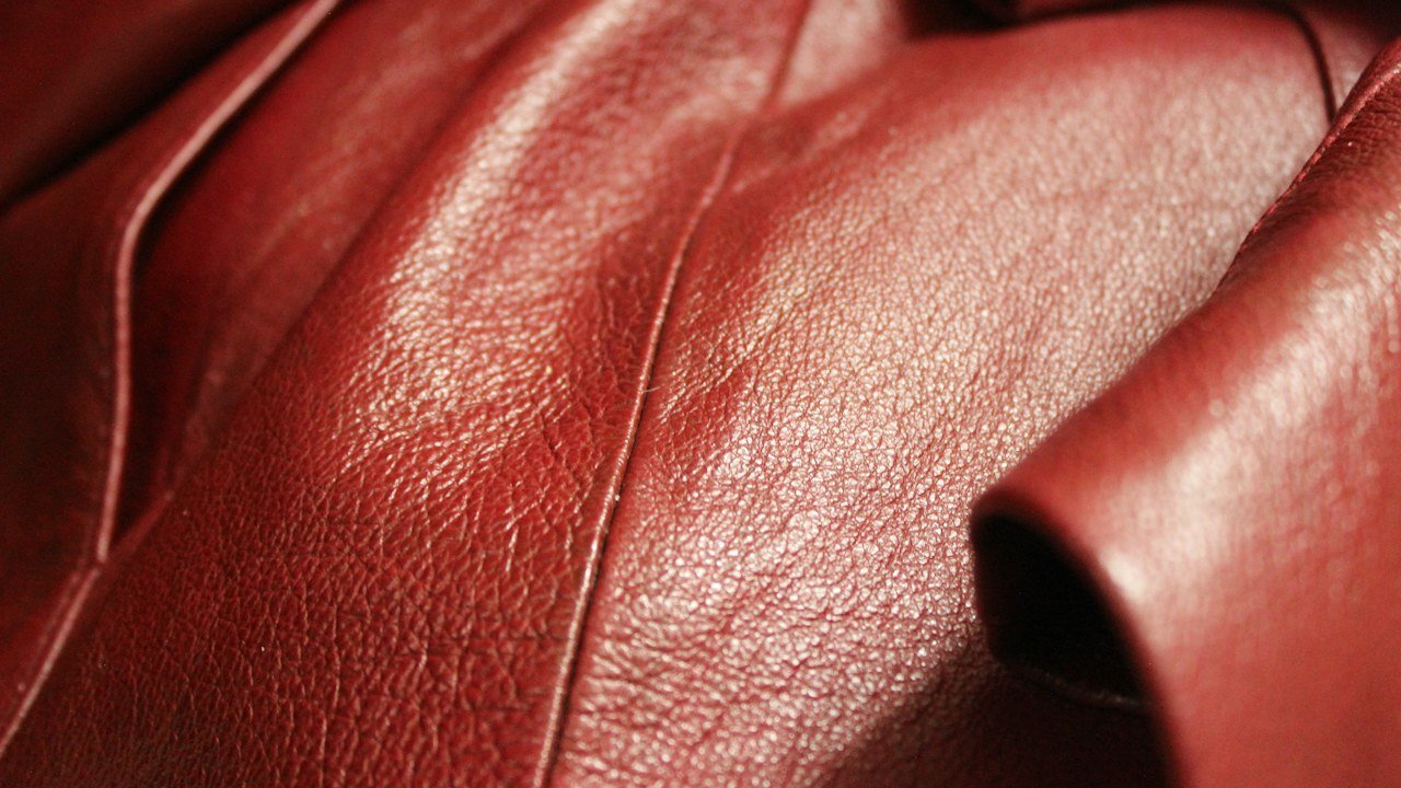 Superficie de cuero para reconocer textura y grano natural
