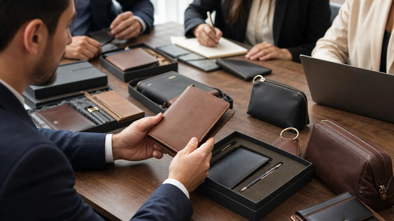 Regalos corporativos personalizados de cuero para fortalecer relaciones comerciales